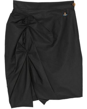 Vivienne Westwood Falda Corta Asimétrica - Negro
