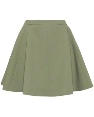Ami Paris A-Line Midi Skirt - Green