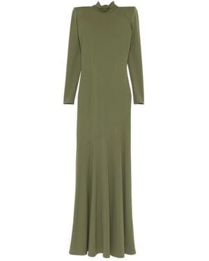 V:PM ATELIER Irma Long-sleeve Maxi Dress - Green