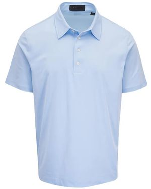 G/FORE Polo Baja A Maniche Corte - Blu