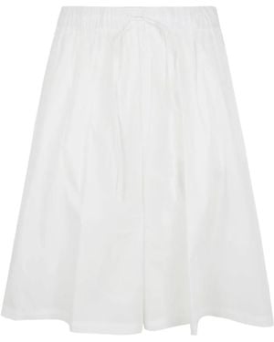 Liviana Conti Bermudas con cinturilla elástica - Blanco