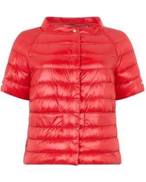Herno Short-Sleeve Puffer Jacket - Red