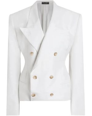 Dolce & Gabbana Double-Breasted Jacket - White