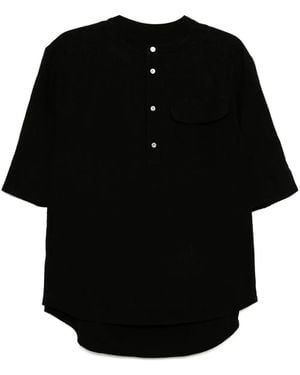 CROQUIS Linen T-Shirt - Black