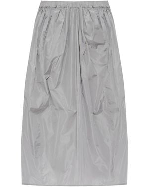 Fabiana Filippi Pleat-Detailing Midi Skirt - Grey