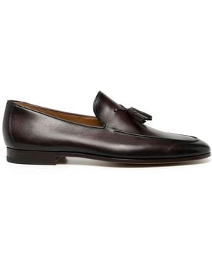 Magnanni Aston Tassel Detail Loafers - Black