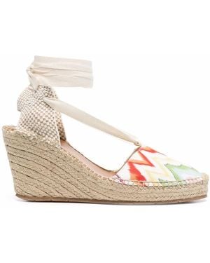 Missoni Zigzag-Print Wedge Espadrilles - Multicolour