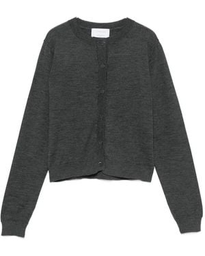 Daniele Fiesoli Button-Up Crew-Neck Cardigan - Black