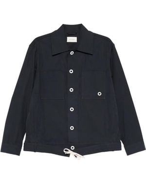 Craig Green Circle Worker Button-Front Shirt Jacket - Blue