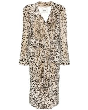 DUCIE Olivia Shearling Coat - White
