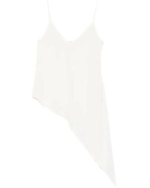 Covert Top Con Dobladillo Asimétrico - Blanco