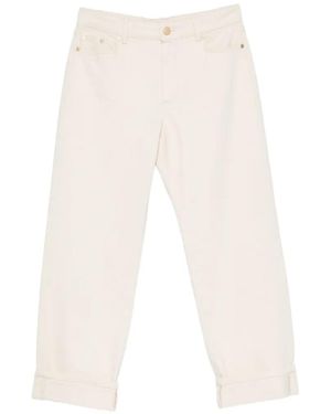 Max Mara Virna Turn-Up Cuff Jeans - White