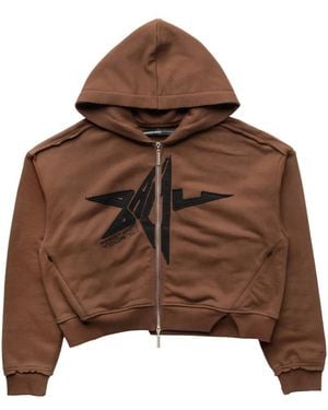 Spencer Badu Hoodie À Appliqué - Brown