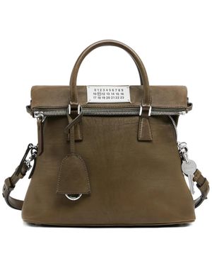 Maison Margiela Logo-Plaque Shoulder Bag - Green