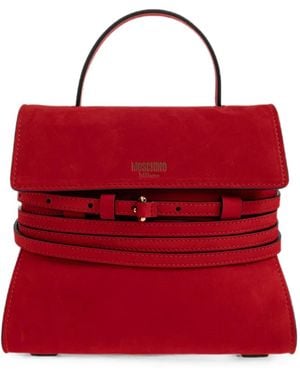 Moschino Bolso Shopper Tie Me De Ante - Rojo