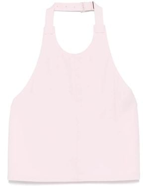 Wardrobe NYC Backless Halter Top - Pink