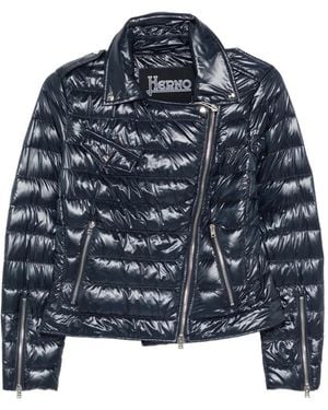 Herno Biker Jacket - Blue