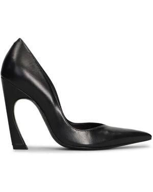 SCHUTZ SHOES Lexi Point-Toe Sculptural-Heel Pumps - Black