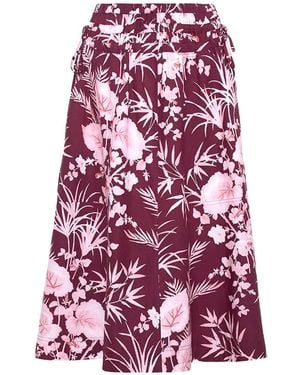 Cara Cara Midirock Mit Blumenprint - Lila