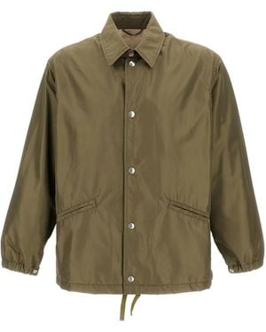 Kaptain Sunshine Snap-Closure Side-Pockets Jacket - Green
