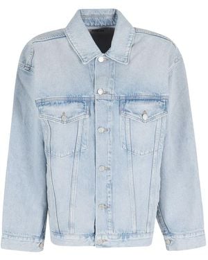 Agolde Chaqueta Vaquera Oversize Con Efecto Lavado - Azul