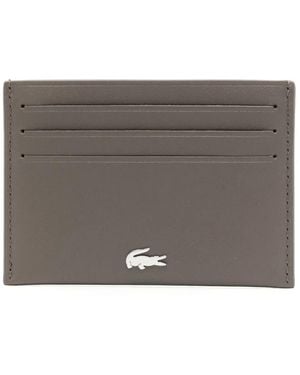 Lacoste Fg Leather Cardholder - Grey
