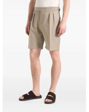 Manière De Voir Shorts Bertrand Sartoriali Con Pieghe - Neutro