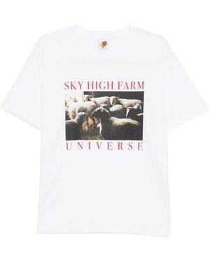 Sky High Farm Sheep T-Shirt - White