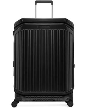 Piquadro Large Expandable Dual-Opening Suitcase - Black