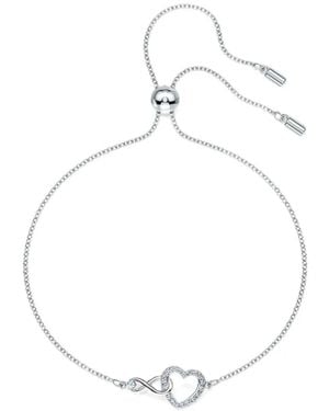 Swarovski Bracelet Infinity Heart - Blanc