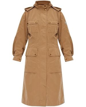 Moncler Nantes Parka Coat - Natural