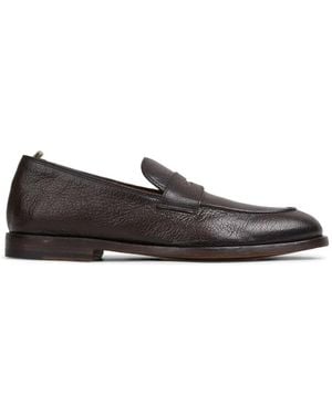 Officine Creative Grainy-Leather Loafers - White