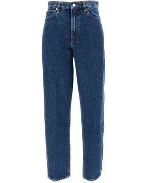 FRAME Pantalones De Algodón - Azul