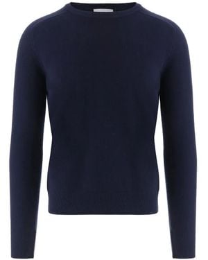 Oliver Lattughi Crew-Neck Raglan-Sleeve Jumper - Blue