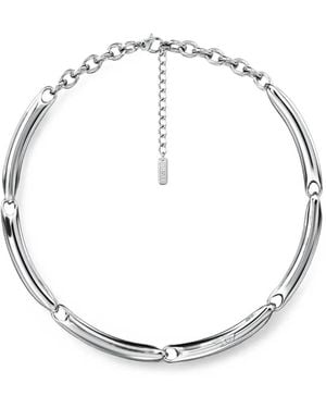 DIESEL Stainless Steel Chain Necklace - Metallic