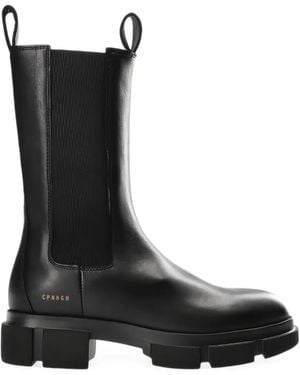 COPENHAGEN Chunky-Sole Chelsea Boots - Black