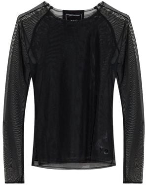 Y-3 Mesh Long-Sleeve Top - Black