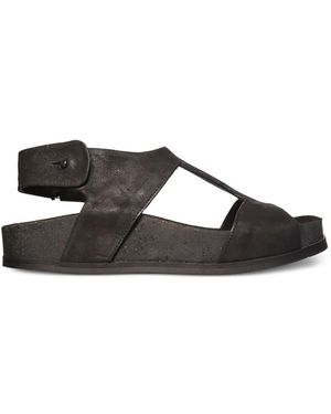 The Last Conspiracy Sandalen aus Leder - Schwarz