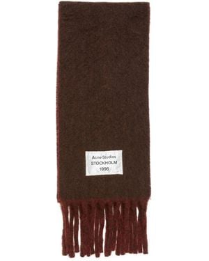 Acne Studios Schal Mit Fransen - Braun