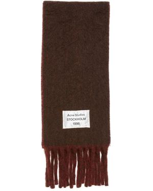 Acne Studios Schal Mit Fransen - Braun