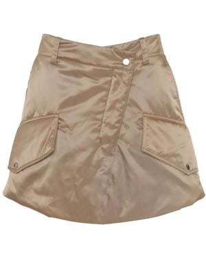 JW Anderson Mini Gonna Cargo Con Design Imbottito - Natural