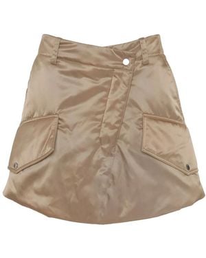 JW Anderson Mini Gonna Cargo Con Design Imbottito - Natural