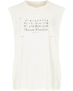 Maison Margiela Katoenen Tanktop - Wit
