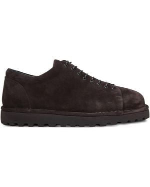 Marsèll Lace-Up Suede Derby Shoes - Brown