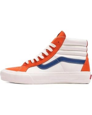 Vans Sk8-Hi Reissue "Flame/True" Sneakers - White