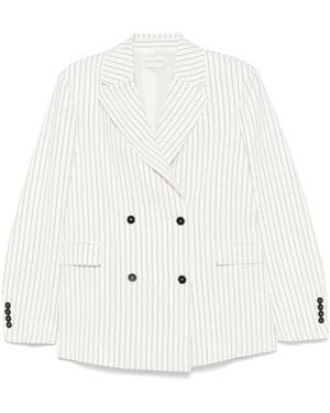 Loulou de Saison Double-Breasted Jacket Clothing - White