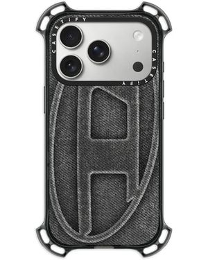 DIESEL X Casetify Denim-Effect Iphone 17 Pro Case - Grey