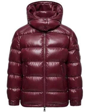 Moncler Maire Hooded Padded Jacket - Purple