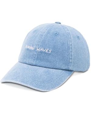 Maison Labiche Embroidered Cap - Blue