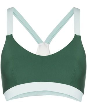The Upside Larry Crossover-Back Sports Bra - Green